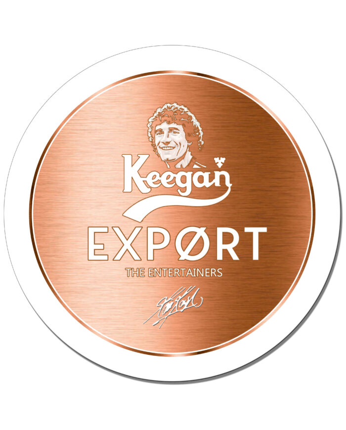 Kevin Keegan retro beer mat - Newcastle United legend